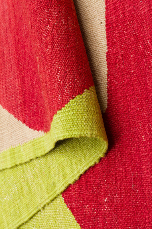 "KISSING BIRDS", by Aslı Özbek, Handwoven Rug