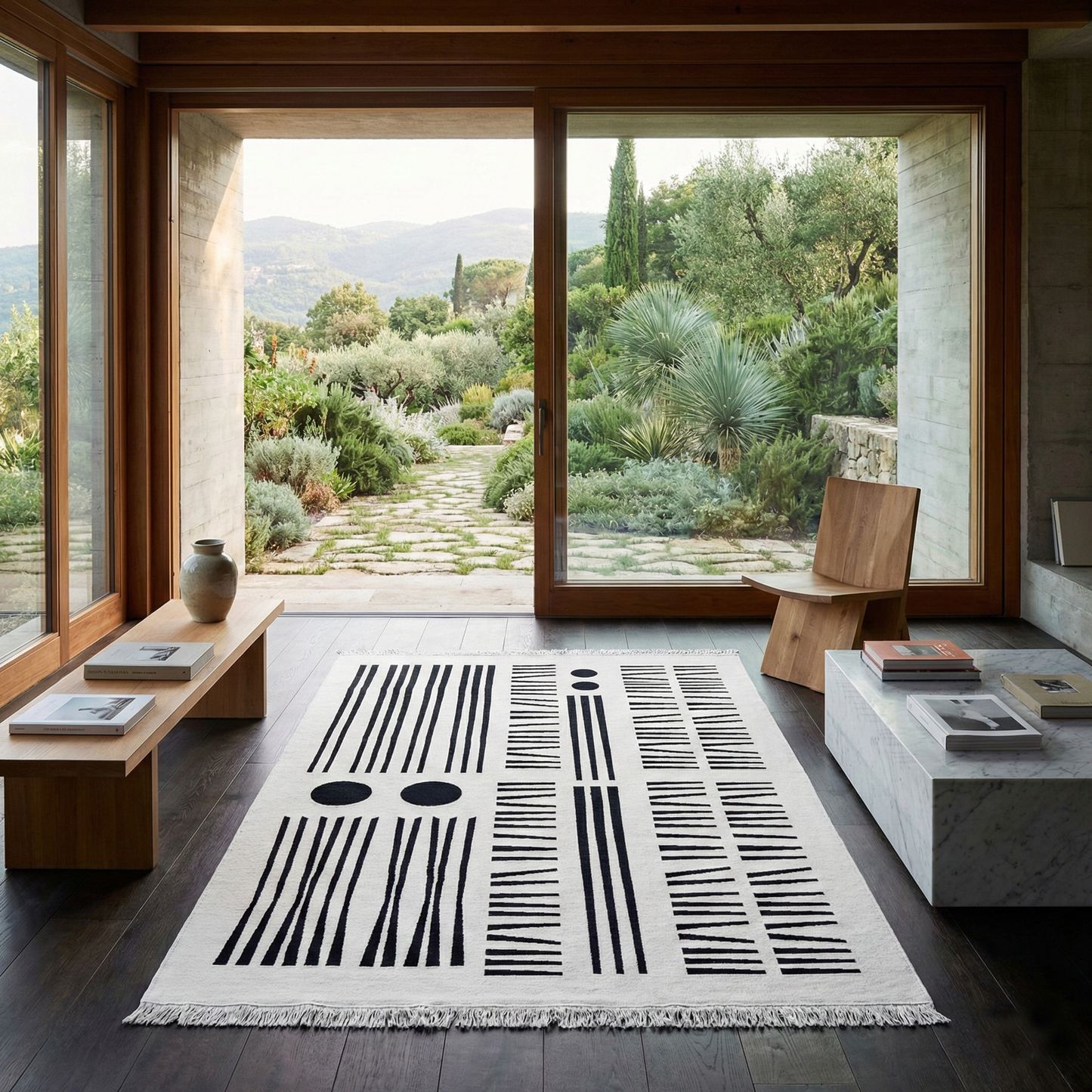 "GRANDMA'S GARDEN", von Bilge Kalfa, Teppich