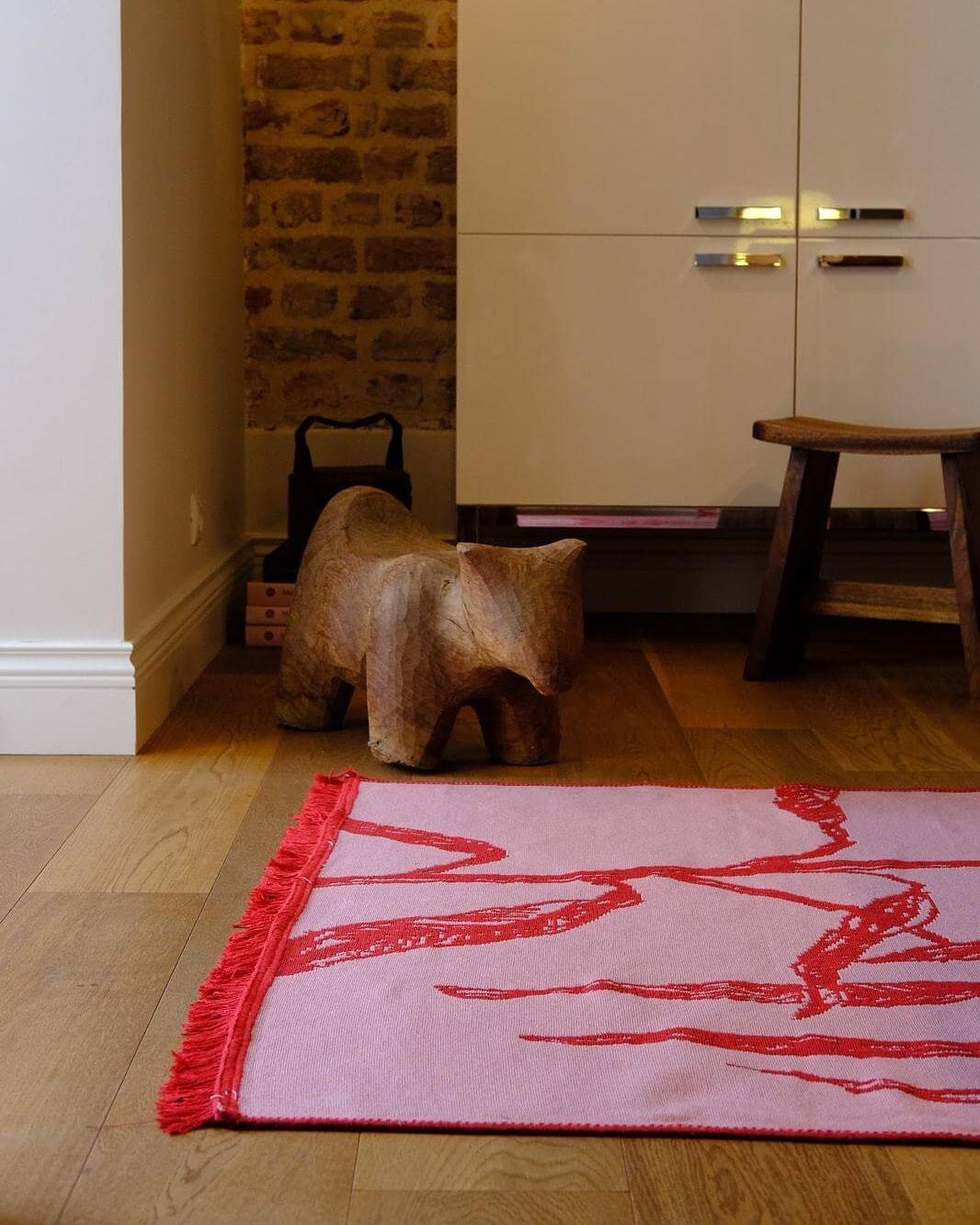 Vegan rug (Double-sided): "BECAUSE OF THE DELICACIES", by Vardal Caniş Su TheKeep