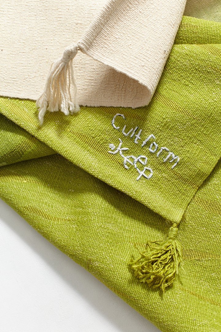 Handwoven rug: "PISTACHIO", by Merve Arbedan - Cult Form TheKeep