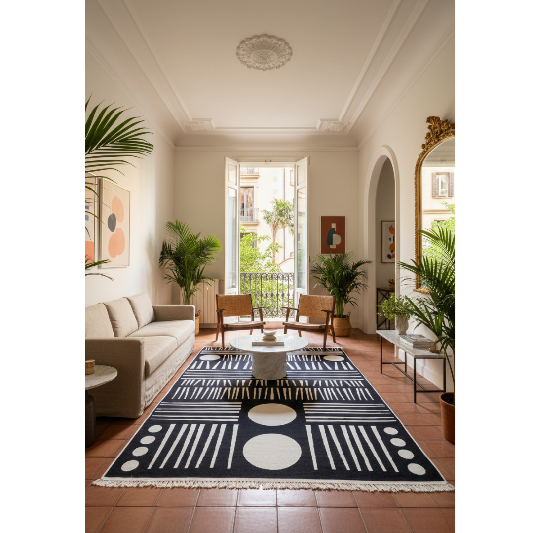 „GRANDMA'S GARDEN“, von Bilge Kalfa, Teppich