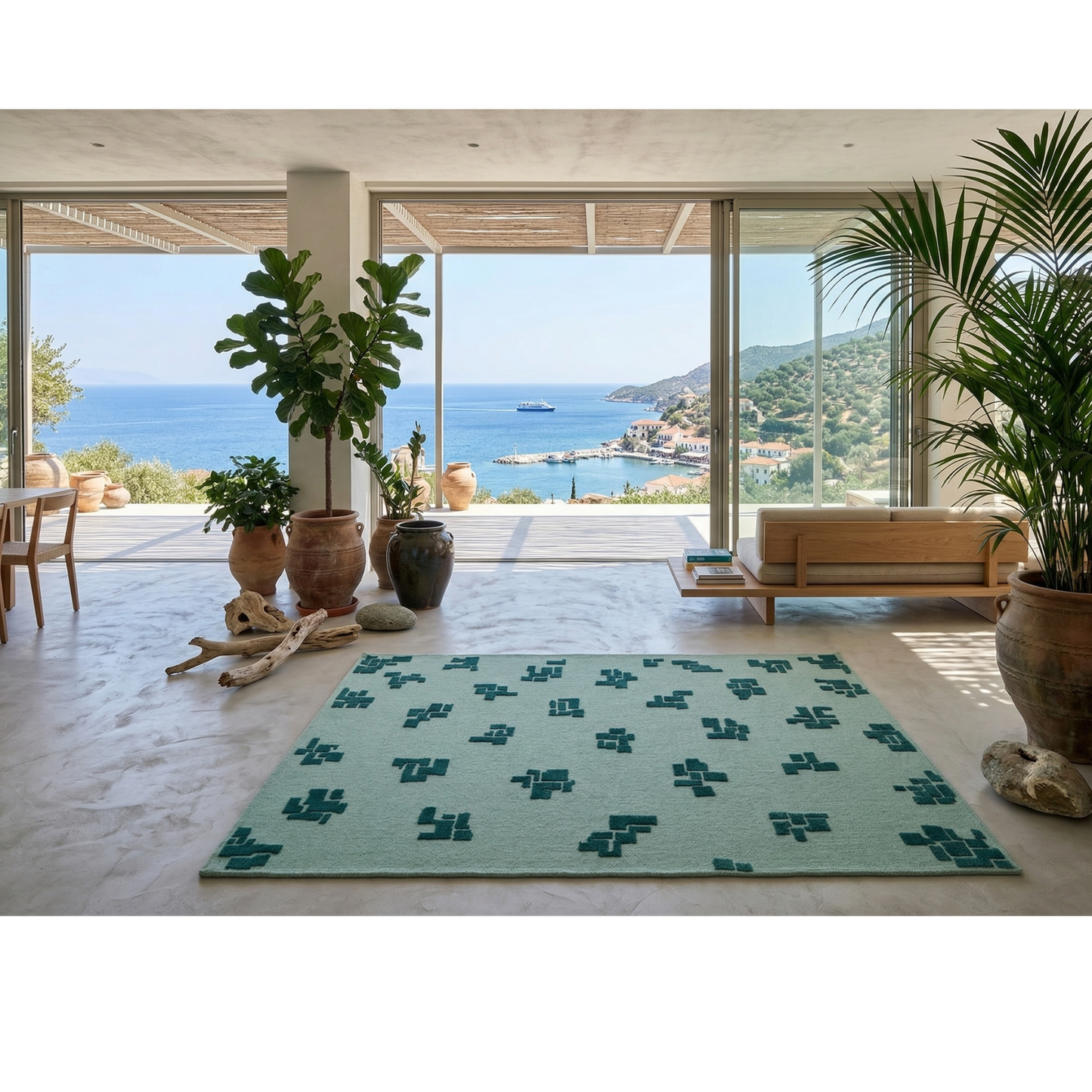 "THESE DAYS" by Bilge Kalfa, Handwoven rug