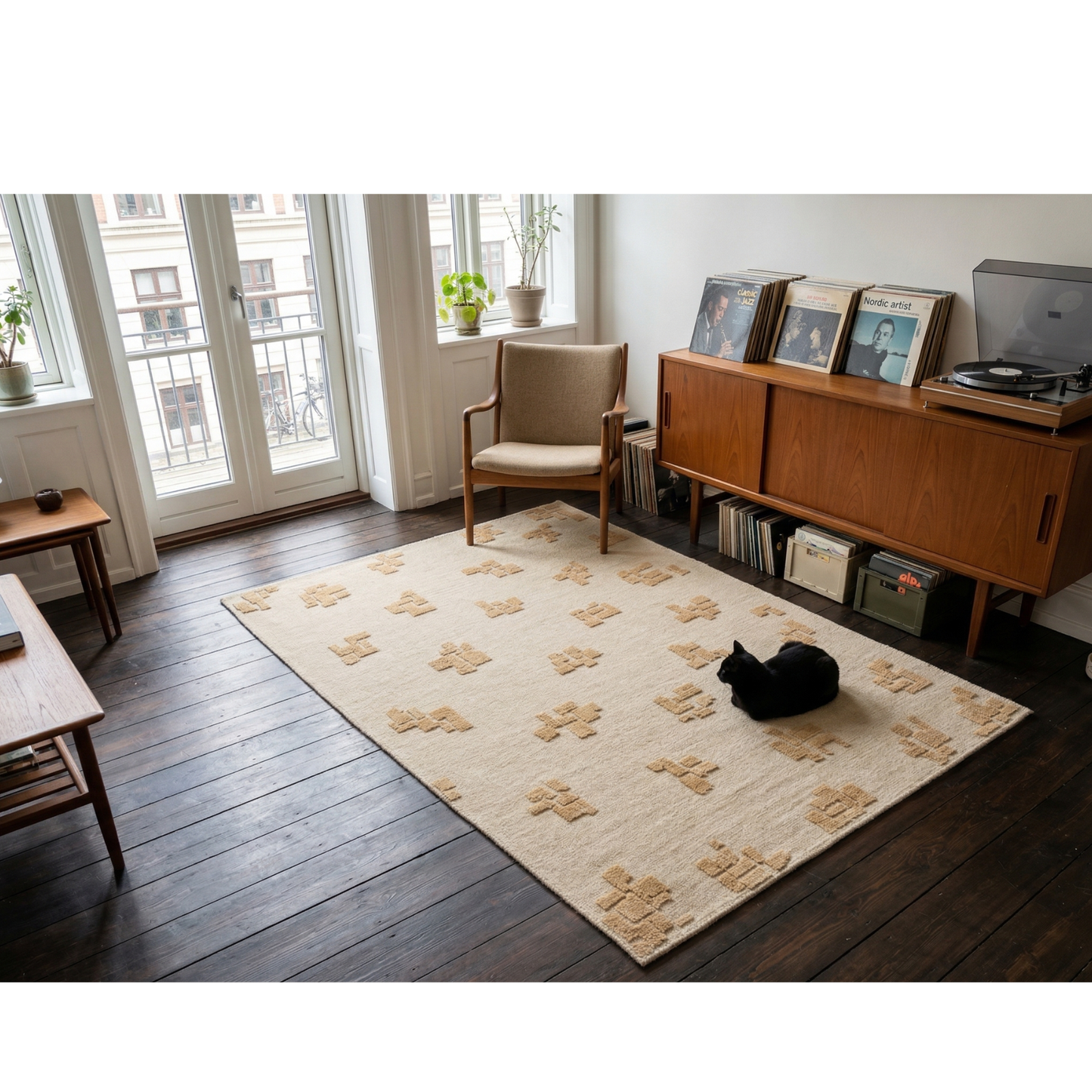 "THESE DAYS" by Bilge Kalfa, Handwoven rug