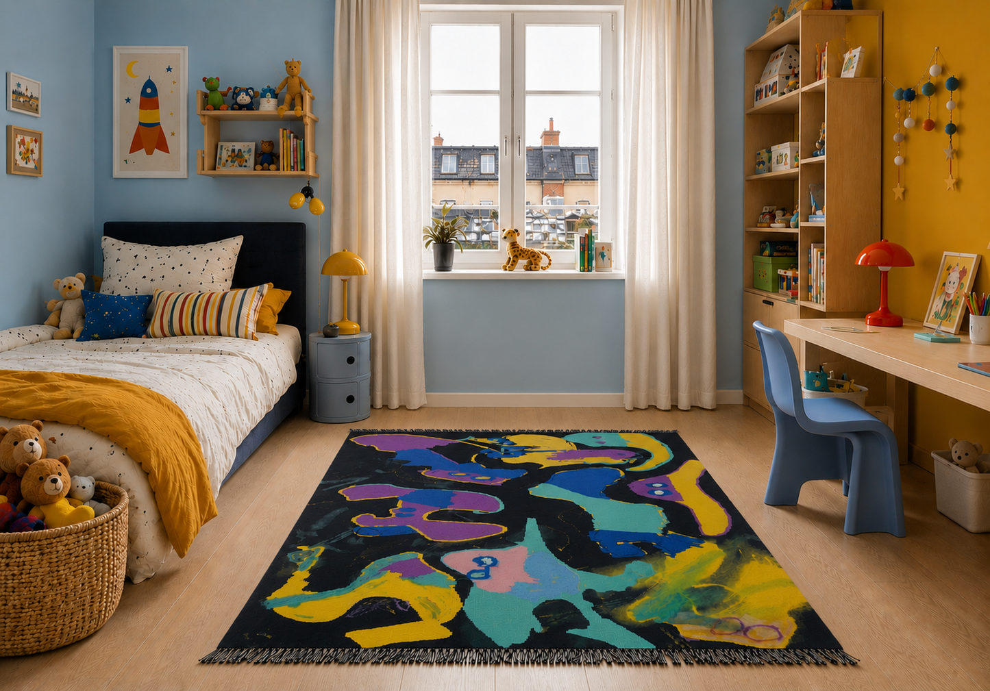 "CHANCE THINGS", by Chance Ricci, Handwoven rug