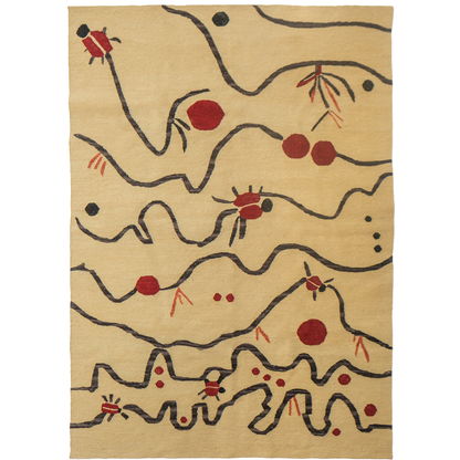 „MARIENKÄFER“ von Bilge Kalfa, Handgewebter Teppich