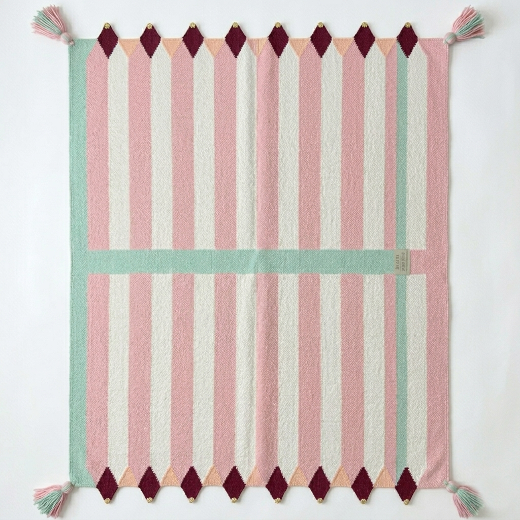"Ritmus", by Bilge Kalfa, Handwoven rug