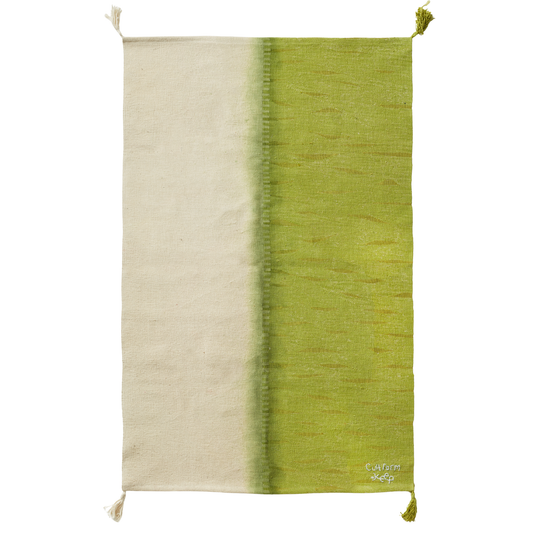 "PISTACHIO", by Merve Abedan - Cult Form, Handwoven rug