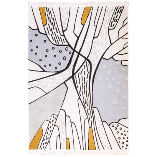 "WHERE THE WATERS MEET", by Burcu Serdar Köknar, Rug