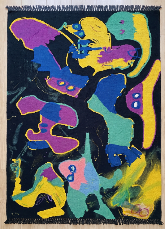 "CHANCE THINGS", by Chance Ricci, Handwoven rug