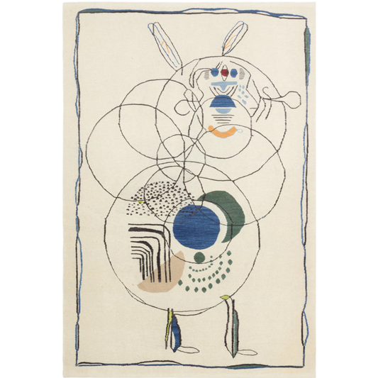 "THE FIRST ASTRONAUT IN SPACE", Elçin Göktan, Handwoven Rug