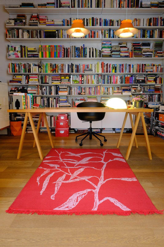 Vegan rug (Double-sided): "BECAUSE OF THE DELICACIES", by Vardal Caniş Su TheKeep