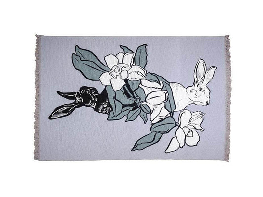 Vegan rug (Double-sided): "FAIRY TALE PUZZLER", by Cemre Şenoglu Krahn TheKeep