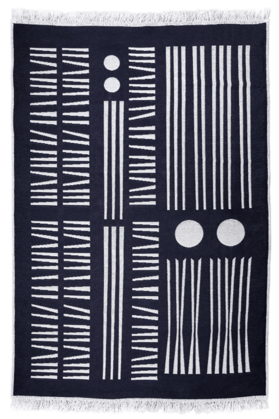 Vegan rug (Double-sided): "GRANDMA'S GARDEN", by Bilge Kalfa TheKeep