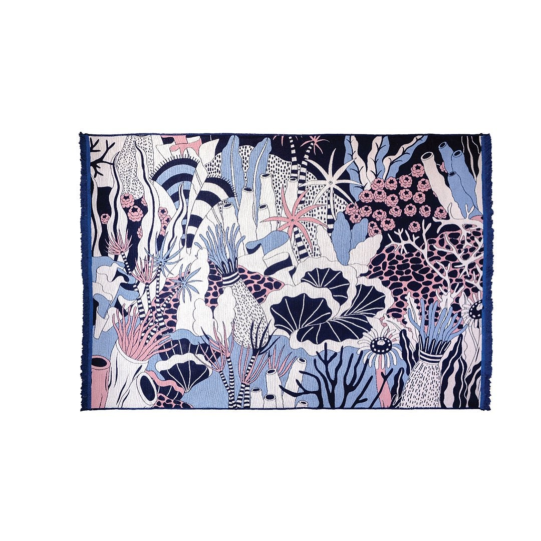 Vegan rug (Double-sided): "OCTOPUS GARDEN", by Martha Thumiger TheKeep