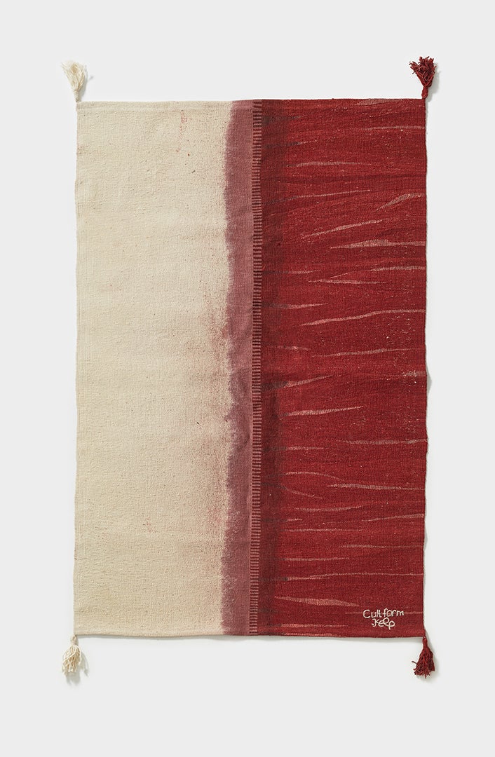 Handwoven rug: "TERRACOTTA", by Merve Arbedan - Cult Form TheKeep