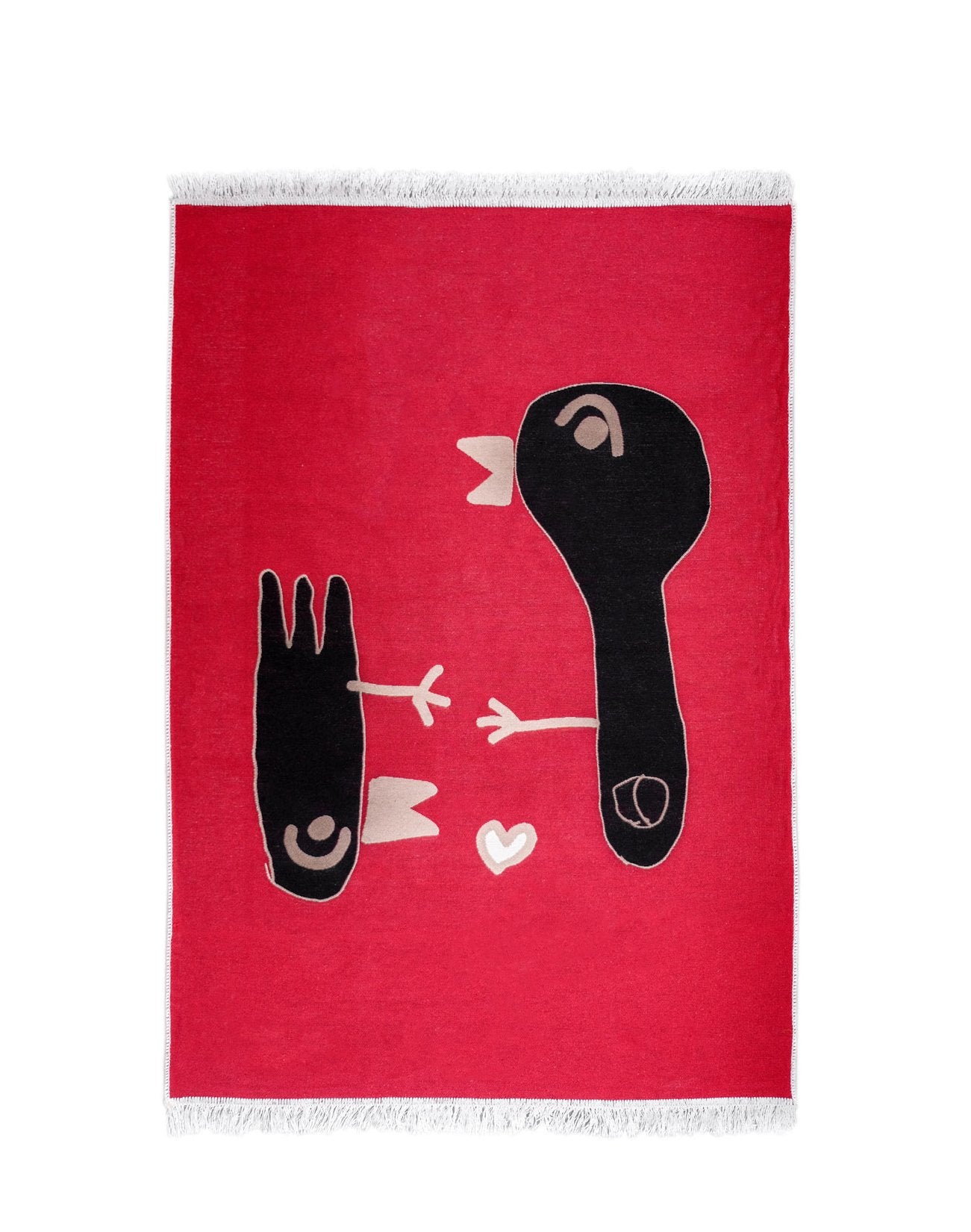 Vegan rug (Double-sided): "HOLD MY HAND", by Didem Çabukel TheKeep
